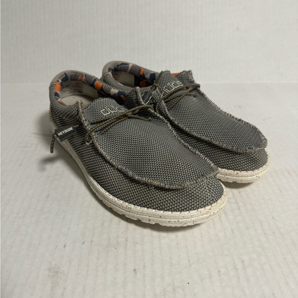 Hey Dude Mens Wally Sox Size 10 Asphalt Shoes Casual Sneakers